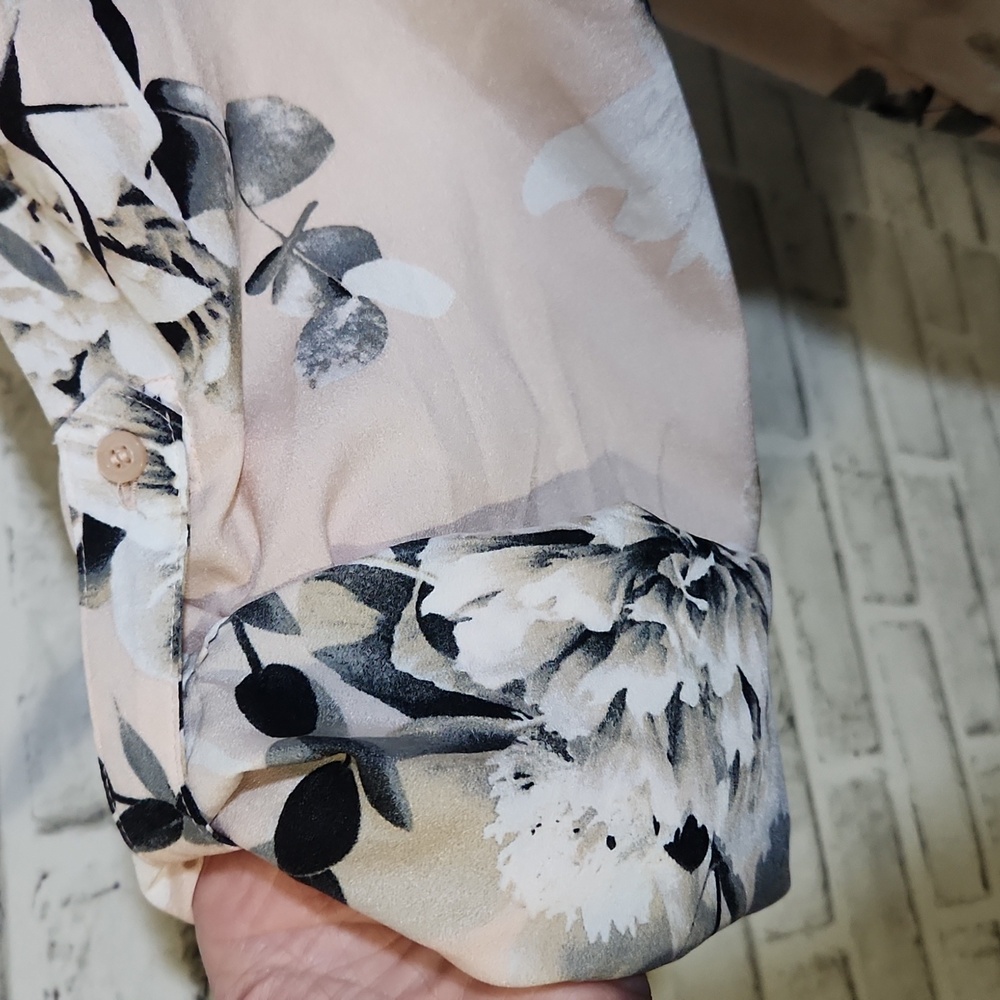 Calvin Klein Floral Blouse SZ 2X - Picture 5 of 9